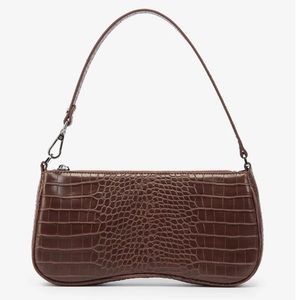 JW PEI Women's Eva Shoulder Handbag - Brown Croc